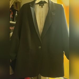 black blazer,torrid, size 4, inside is silk like.